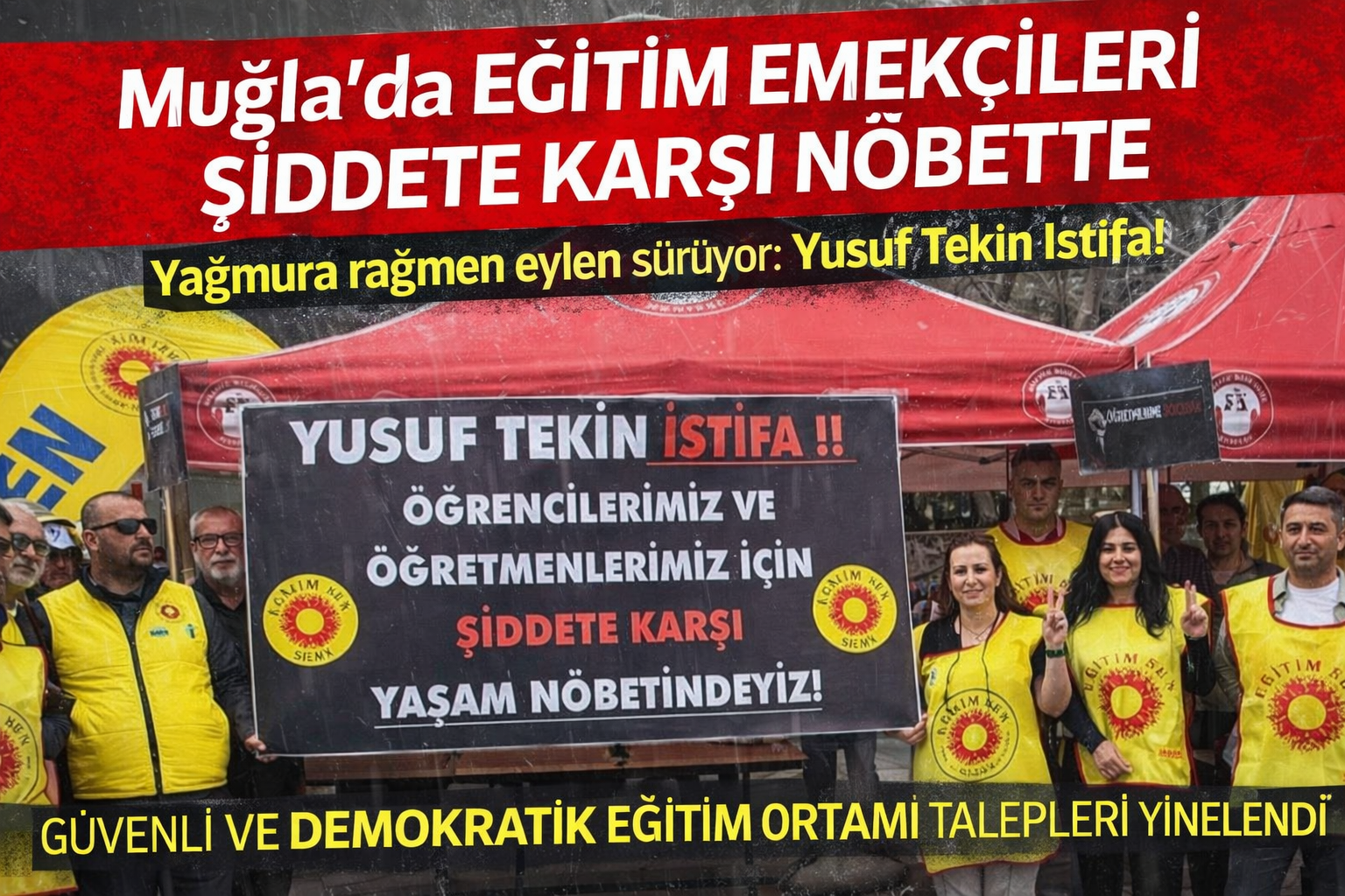 Muğla’da “Şiddete Karşı Yaşam Nöbeti” Sürüyor