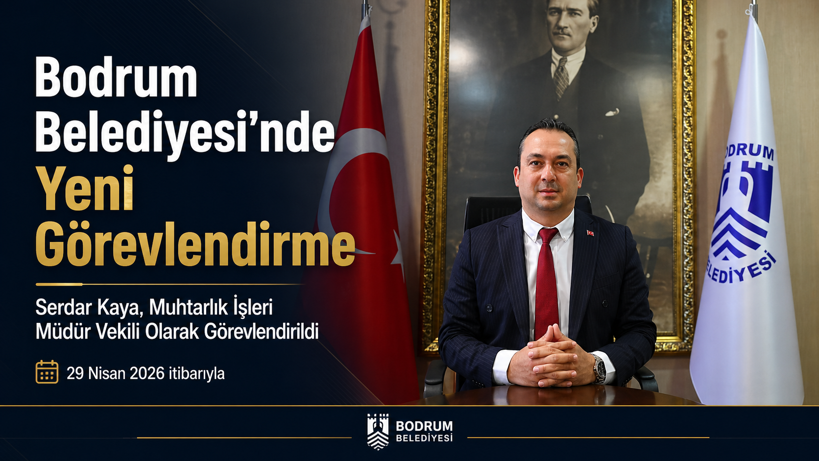 Bodrum Belediyesi’nde Yeni Görevlendirme