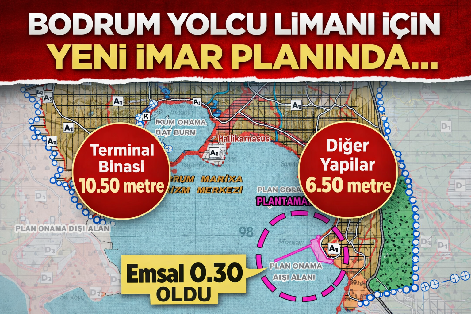 Bodrum Yolcu Limanında Yeni İmar Adımı