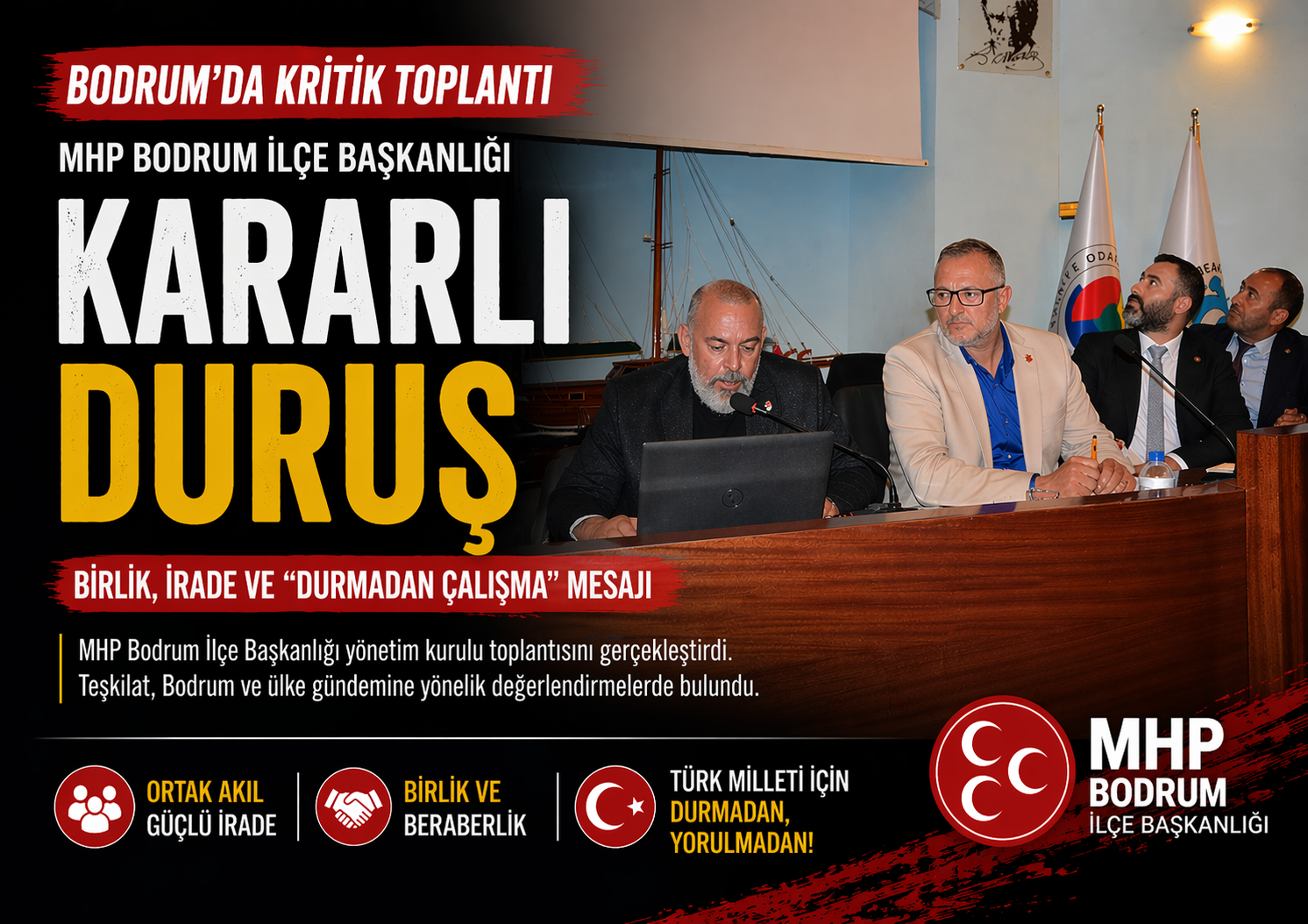 Bodrum’da Siyasi Mesaj: MHP’den Kararlı Duruş Vurgusu