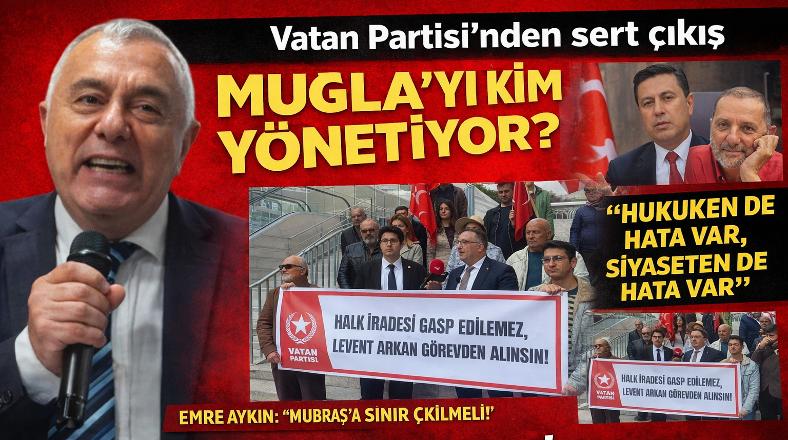 Vatan Partisi’nden Ahmet Aras’a Sert Çıkış: Muğla’yı Kim Yönetiyor Tartışması Büyüyor