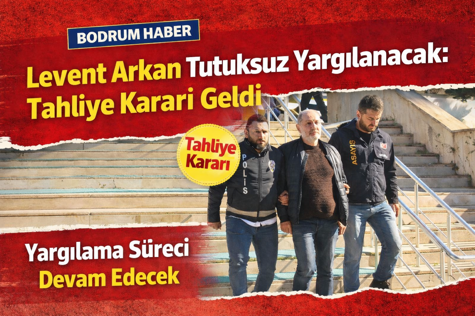 Levent Arkan Tutuksuz Yargılanacak: Tahliye Kararı Geldi