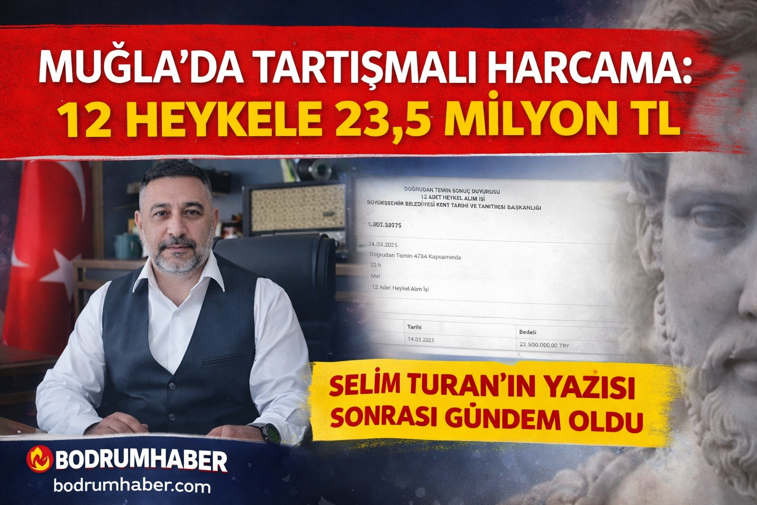 Muğla’da Tartışmalı Harcama: 12 Heykele 23,5 Milyon TL