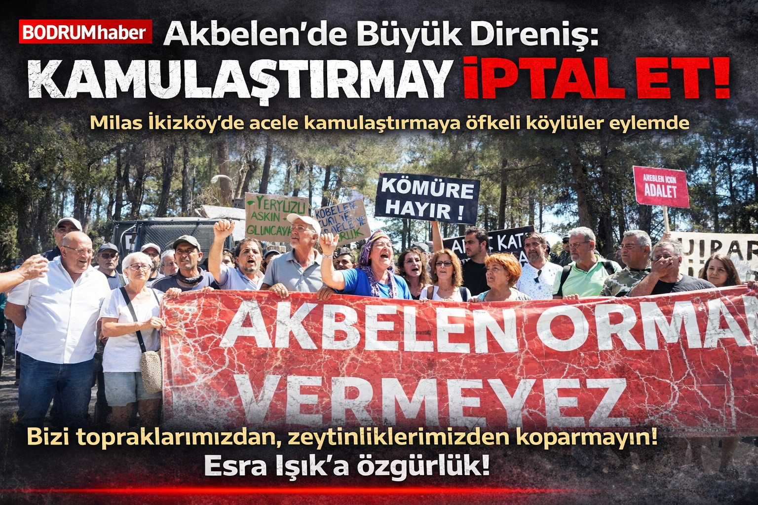 Akbelen’de Eylem Çağrısı: Kamulaştırma İptal Edilsin