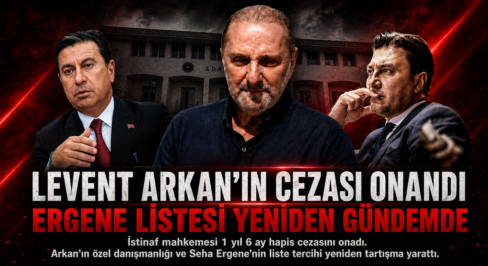 Levent Arkan’ın Cezası Onandı, Ergene Listesi Yeniden Gündemde