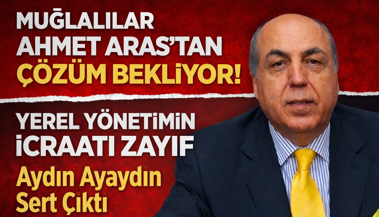 Muğlalılar Ahmet Aras’tan Çözüm Bekliyor