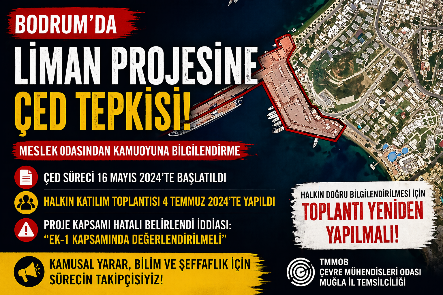Bodrum’da Liman Projesine ÇED Tepkisi: “Süreç Hatalı Yürütülüyor”