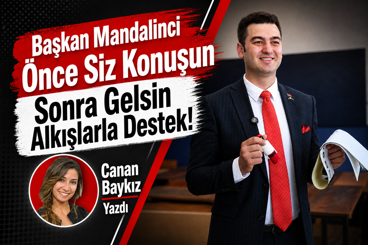 Başkan Mandalinci Önce Siz Konuşun Sonra Gelsin Alkışlarla Destek!