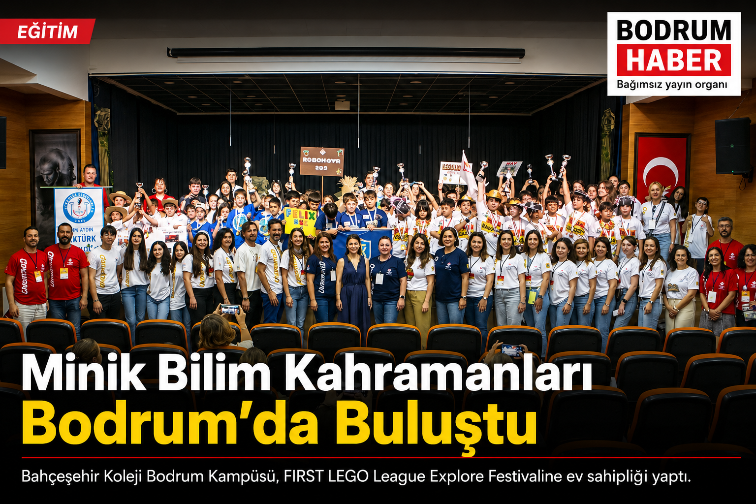 Minik Bilim Kahramanları Bodrum’da Buluştu