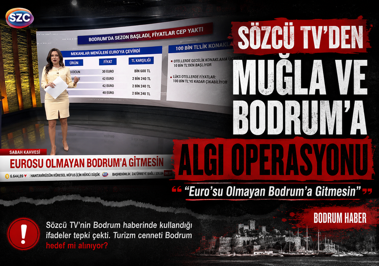 Sözcü TV’den Muğla ve Bodrum’a Algı Operasyonu