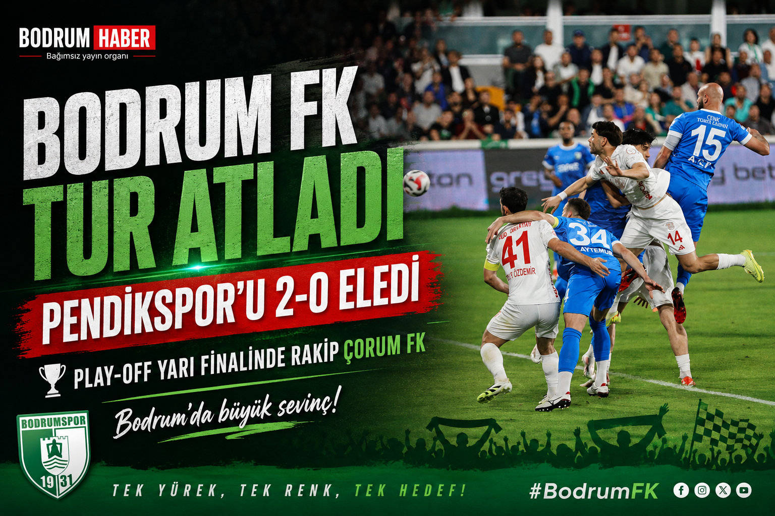 Bodrum FK Play-Off’ta Bir Üst Turda: Yolun Sonu Konya
