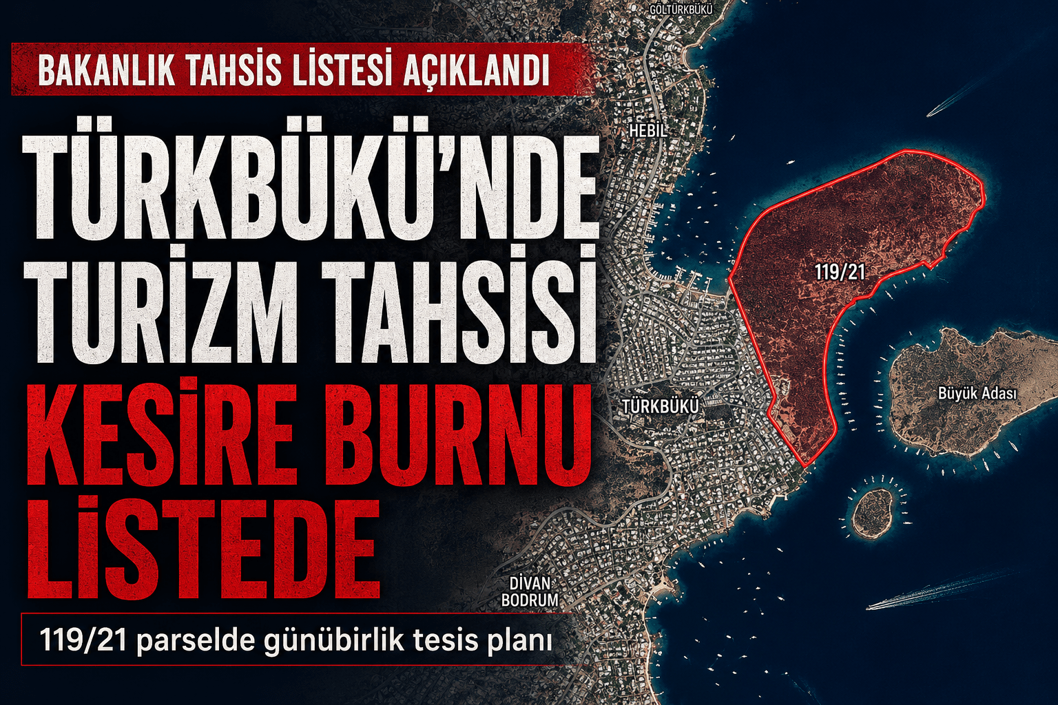 Bodrum’da Hazine ve Orman Arazileri Turizm Tahsisine Açılıyor