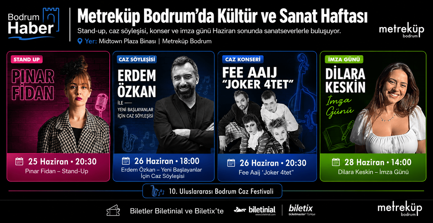 Metreküp Bodrum’da Sanat ve Müzik Dolu Hafta