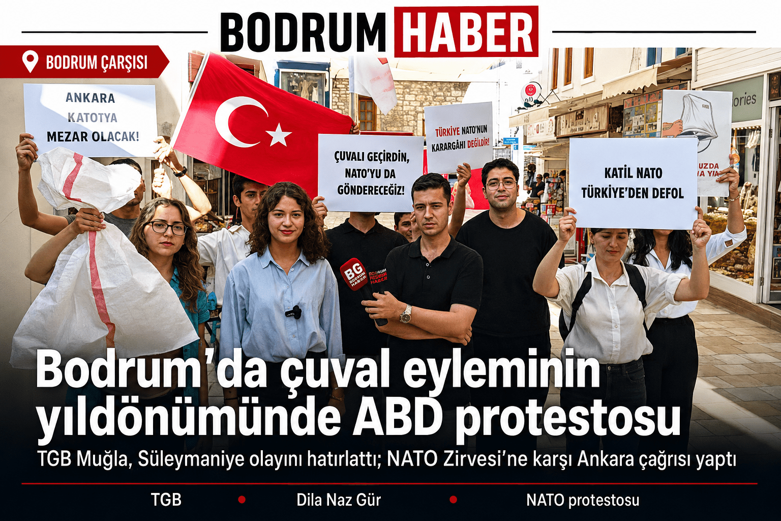 TGB Muğla’dan Bodrum’da ABD ve NATO protestosu