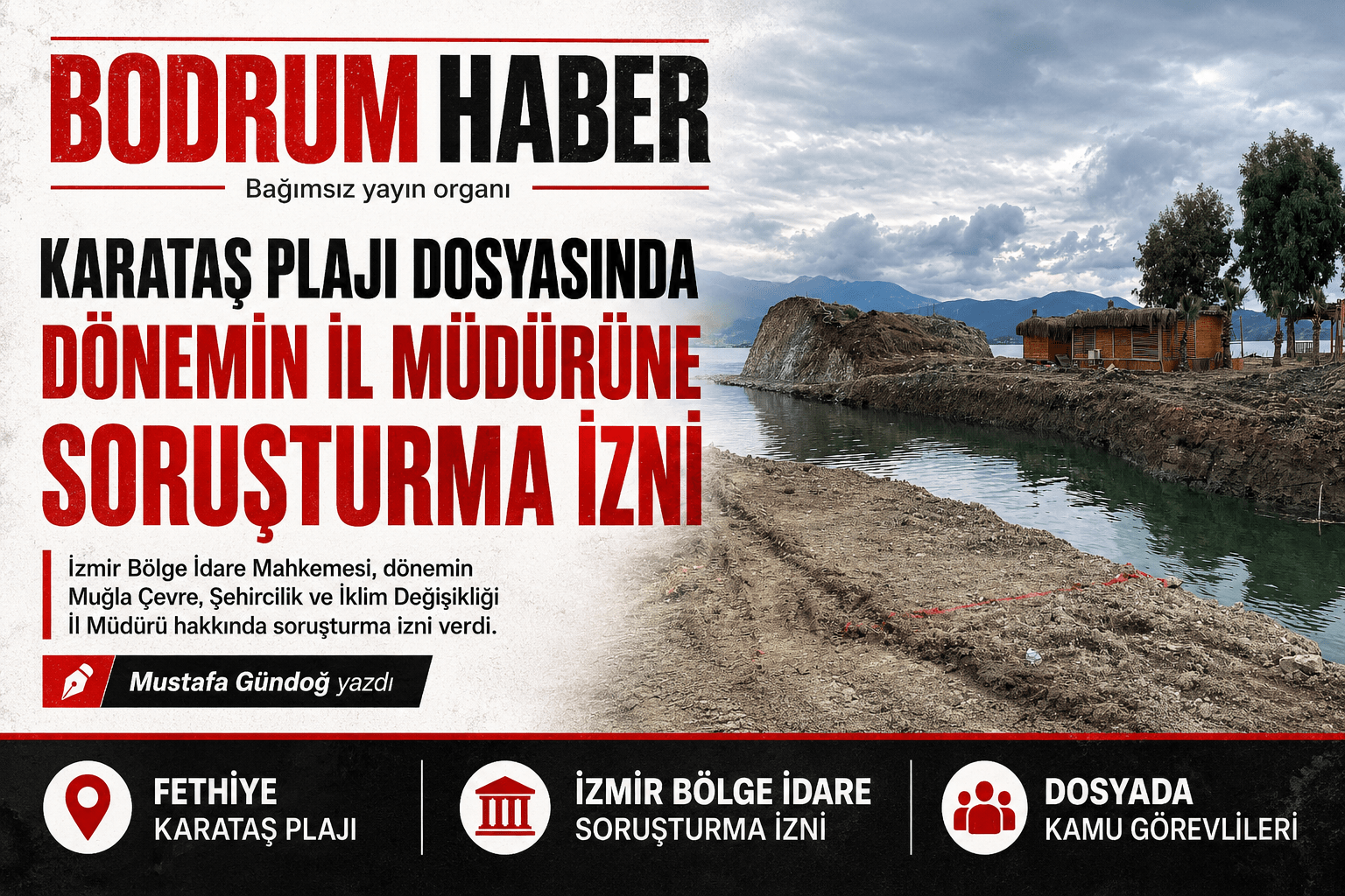 Karataş Plajı Dosyasında Dönemin Çevre İl Müdürüne Soruşturma İzni