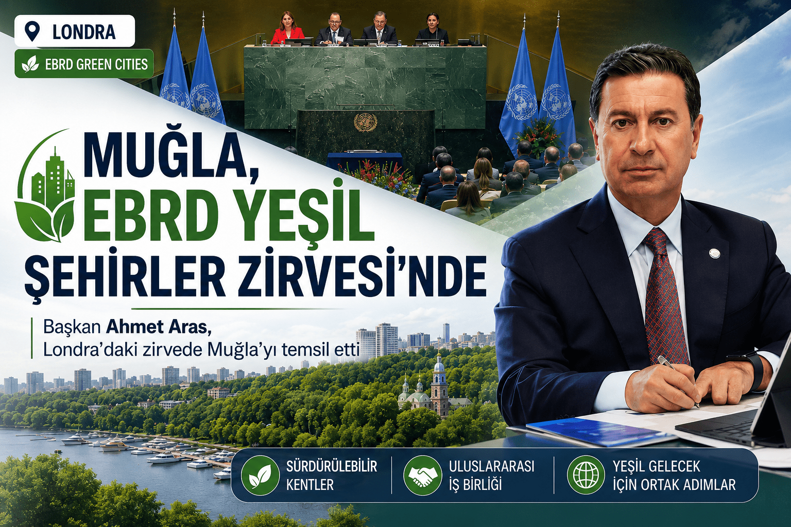 Muğla EBRD Yeşil Şehirler Programı İçin Londra’da