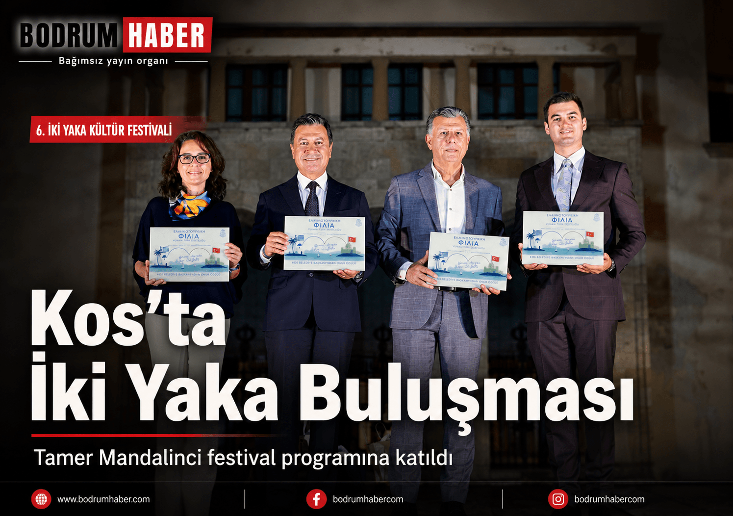 Mandalinci Kos’ta İki Yaka Kültür Festivali’ne Katıldı