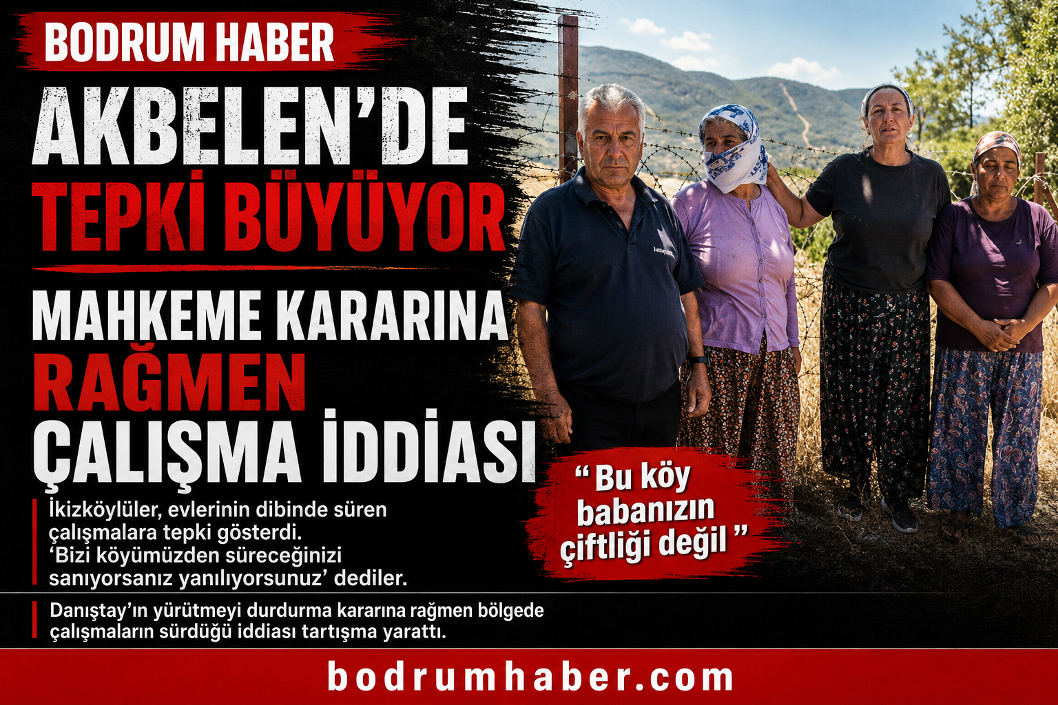Akbelen’de Mahkeme Kararına Rağmen Çalışma Tepkisi