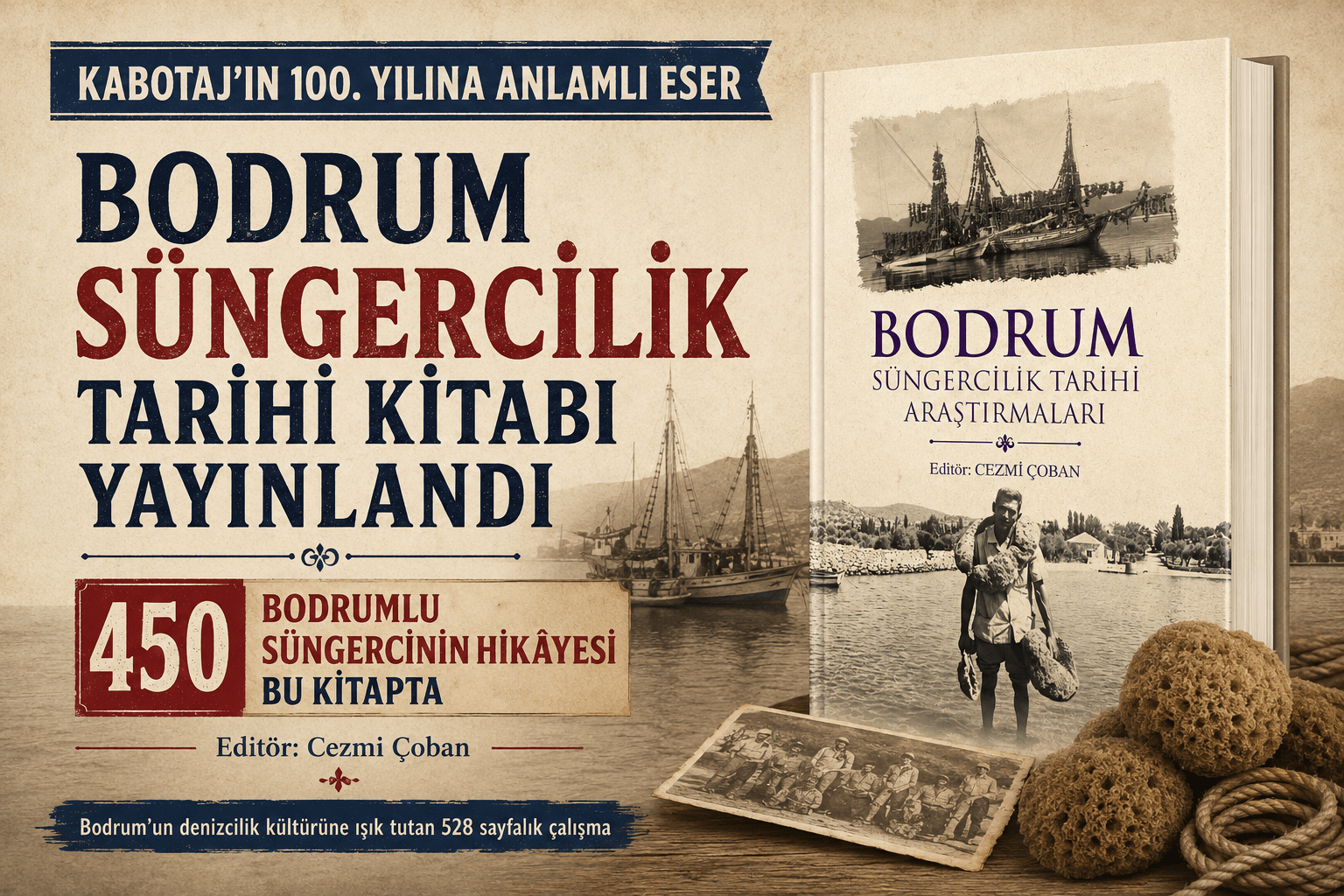 Bodrum’un Süngercilik Hafızası Kitapla Kayıt Altına Alındı