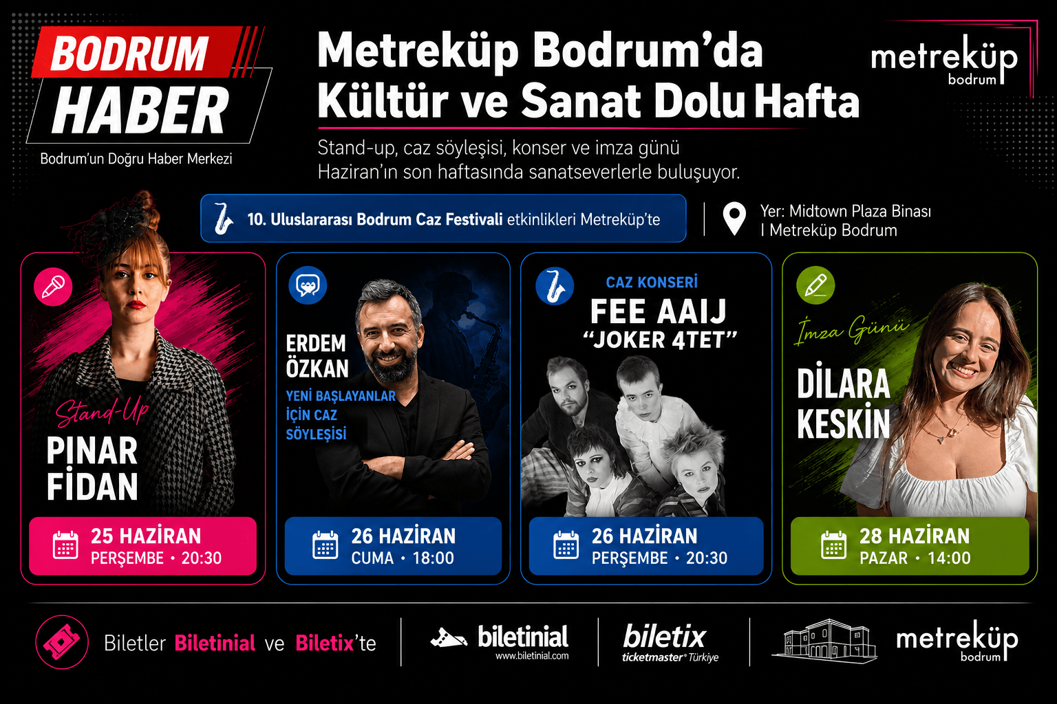 Metreküp Bodrum’da Sanat ve Müzik Dolu Hafta