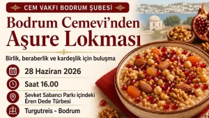 Bodrum Cemevi’nde Aşure Lokması Paylaşılacak