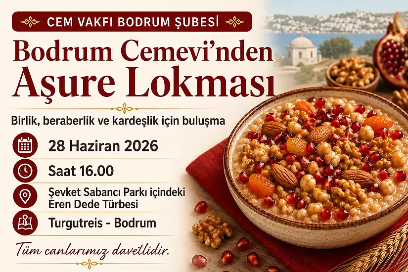 Bodrum Cemevi’nde Aşure Lokması Paylaşılacak