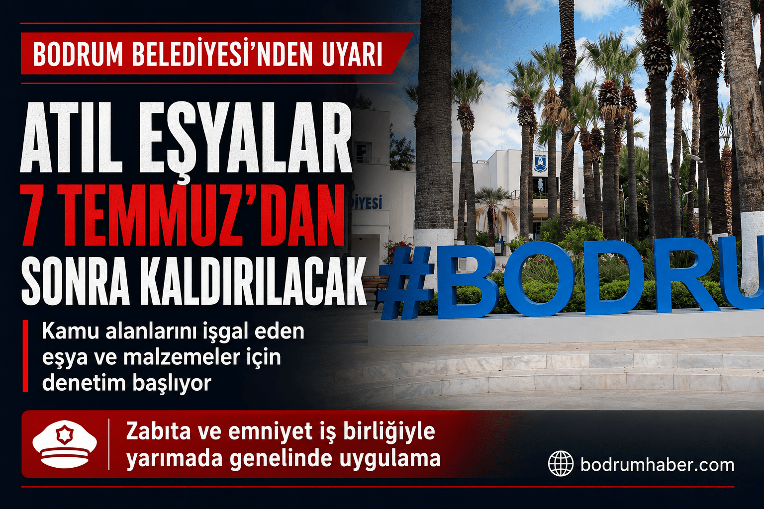 Kaldırımda, Sokakta, Ortak Alanda Bırakılan Eşyalar Toplanacak