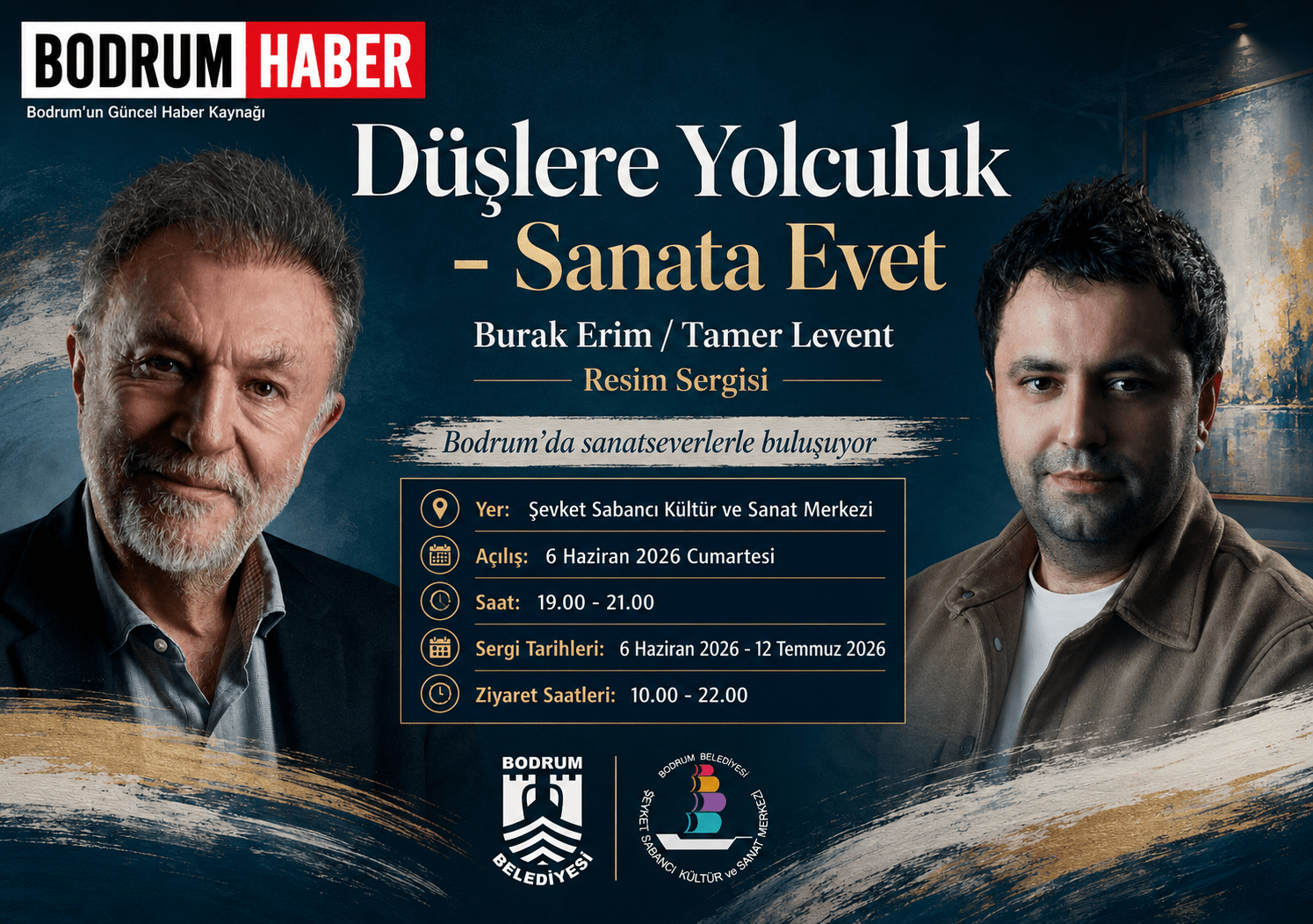 Düşlere Yolculuk – Sanata Evet Sergisi Bodrum’da Açılıyor