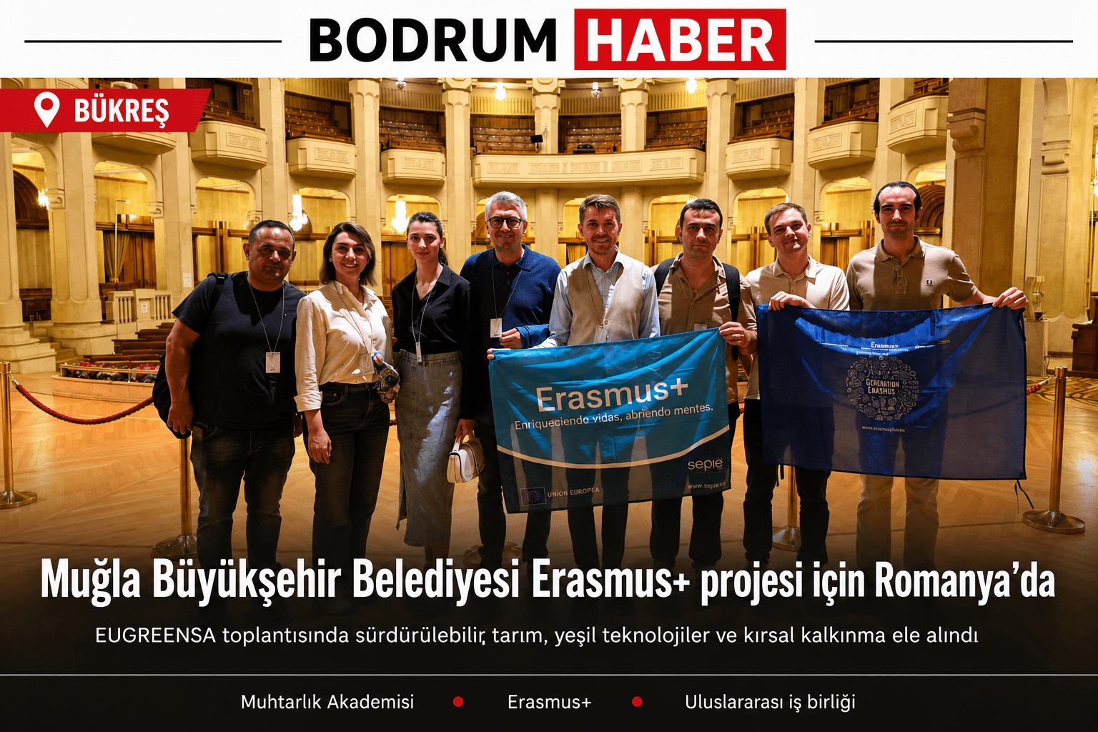 Muğla Büyükşehir Belediyesi Erasmus+ projesiyle Romanya’da