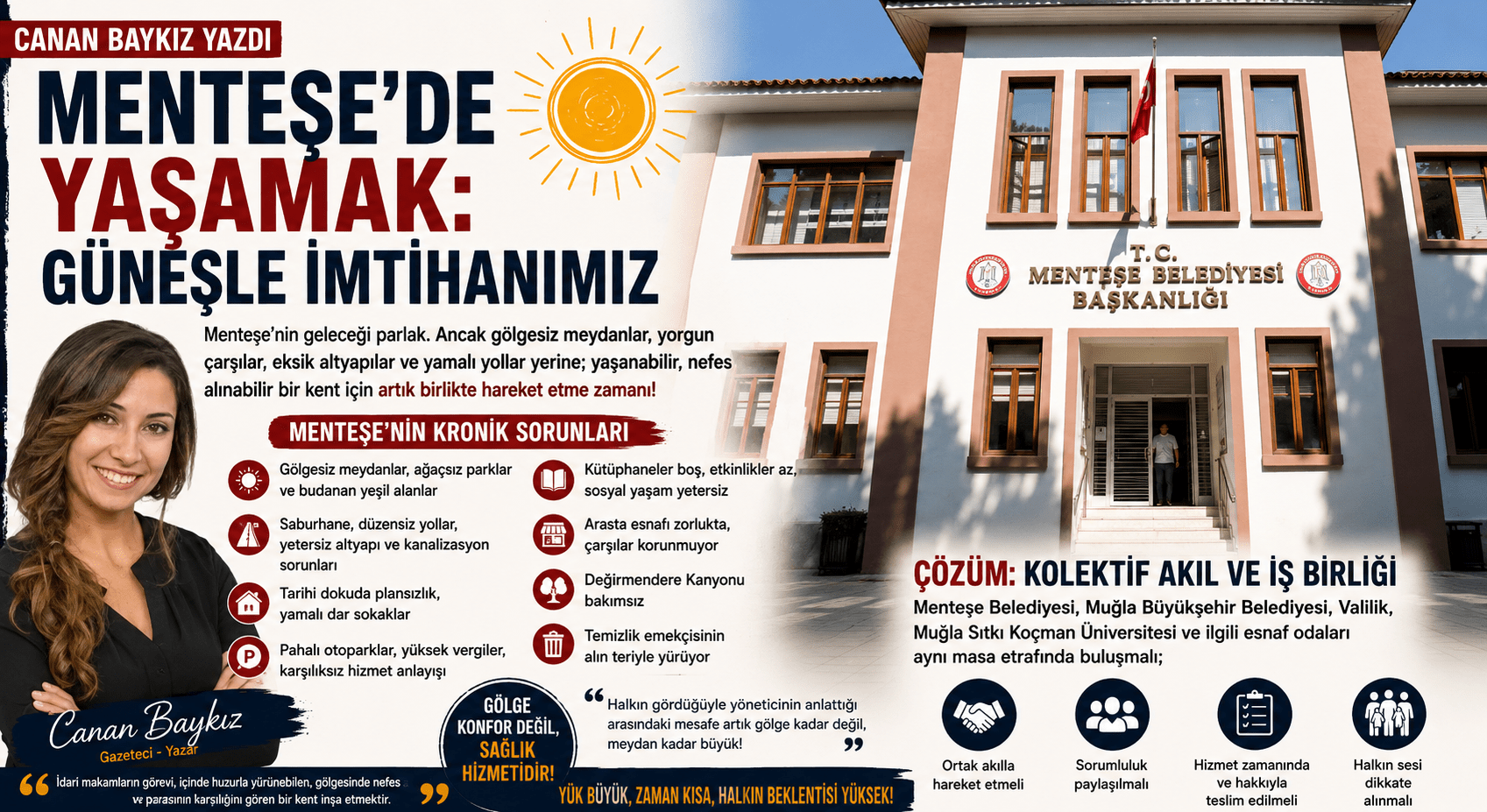 Menteşe’de Güneşle İmtihan: Gölgesiz Meydanlar ve Altyapı Sorunları