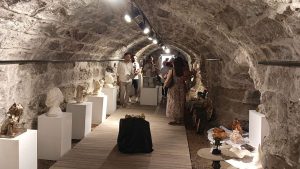 Bodrum Halk Eğitimi Merkezi kursiyerlerinden sanat sergisi