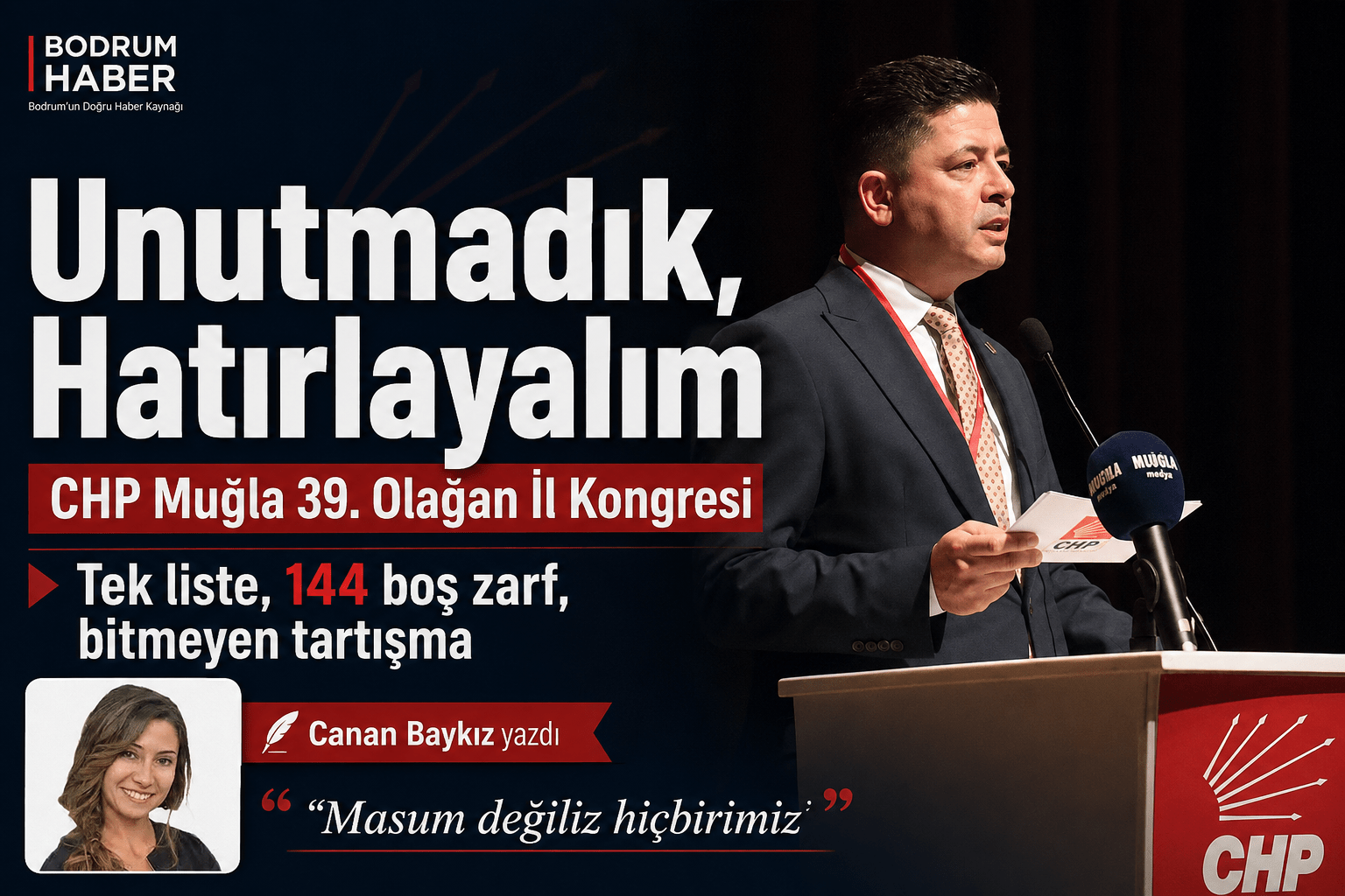 Unutmadık, Hatırlayalım: CHP Muğla 39. Olağan İl Kongresi