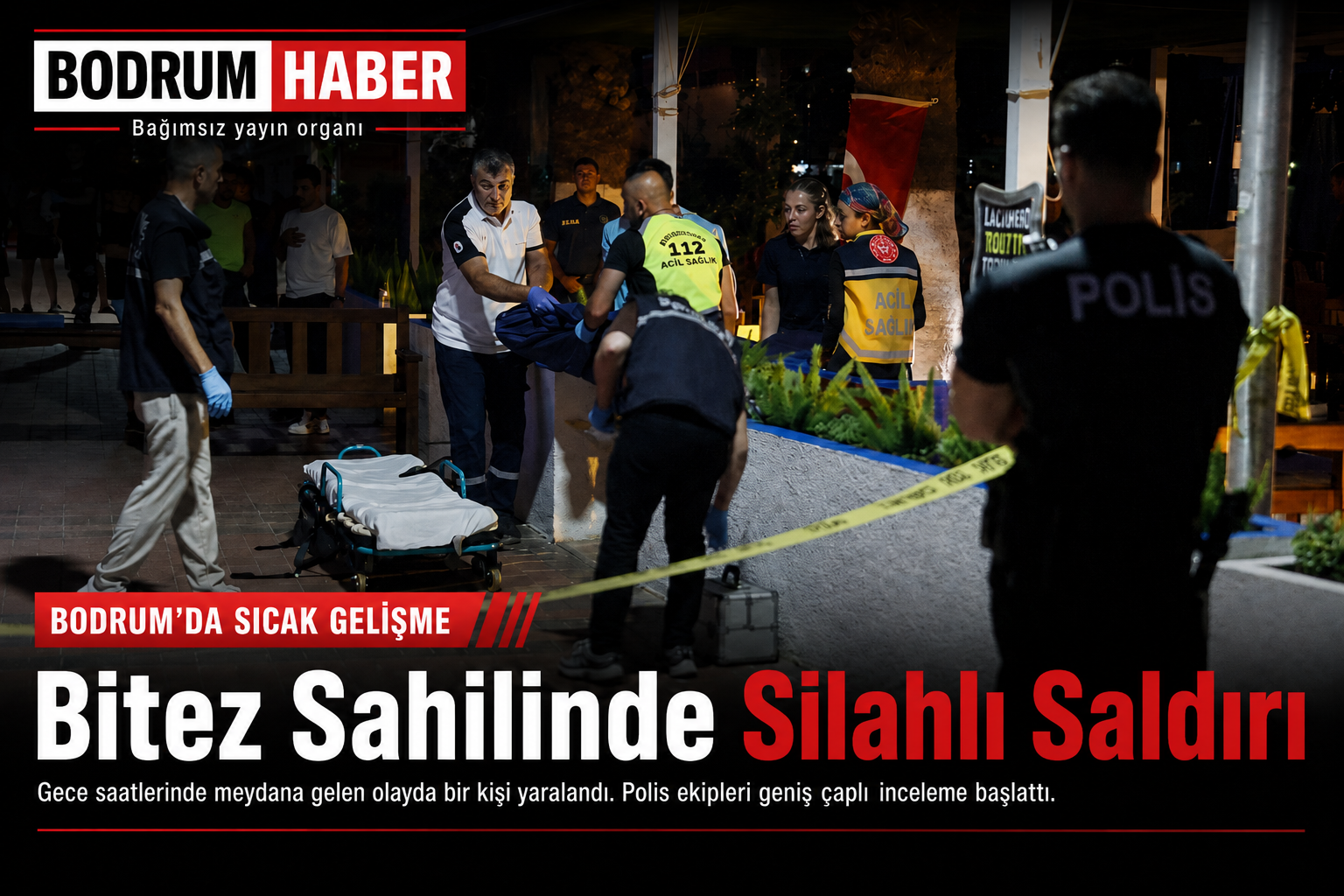 Bitez Sahilinde Silahlı Saldırı