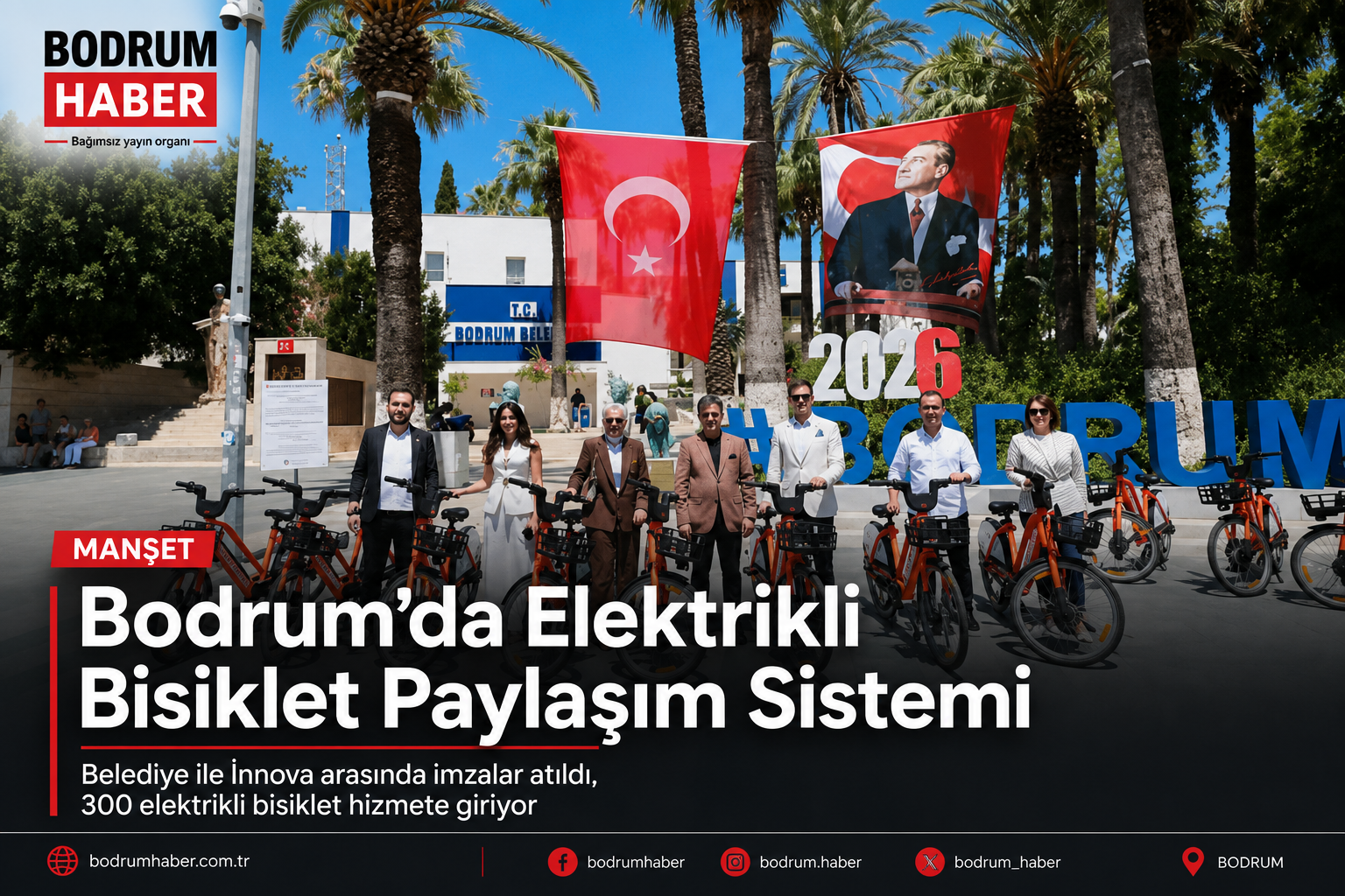Bodrum’a 300 Elektrikli Bisiklet Geliyor