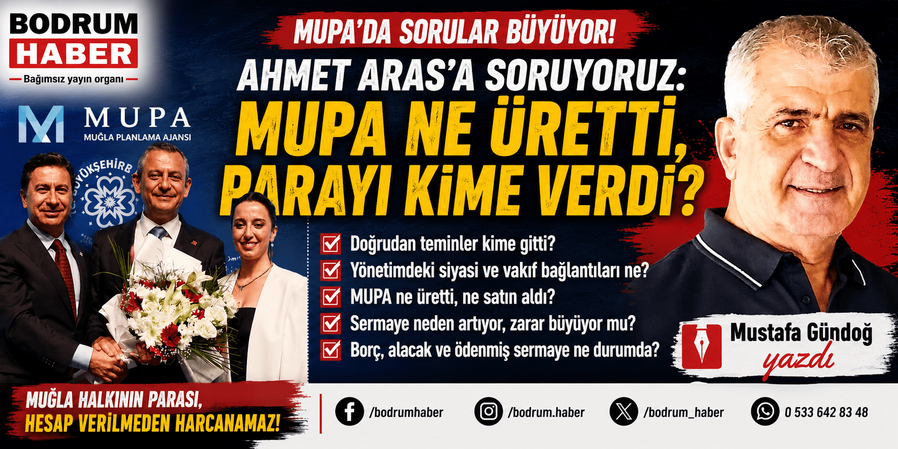 Ahmet Aras’a Soruyoruz: MUPA Ne Üretti, Parayı Kime Verdi?