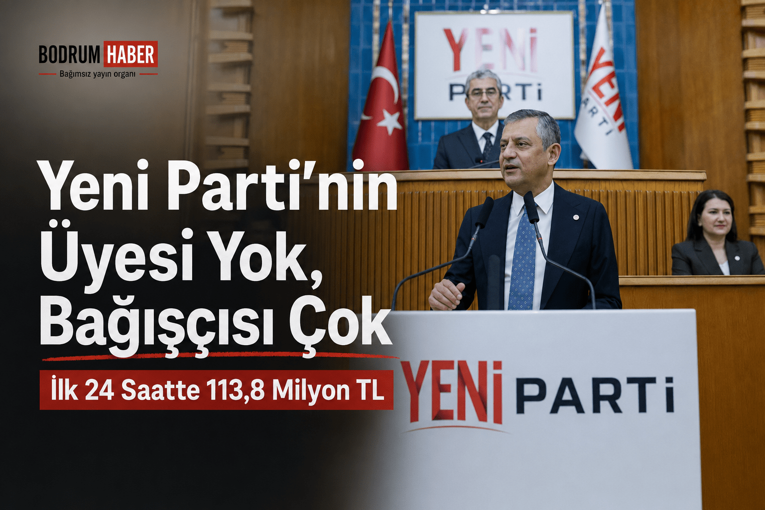 Yeni Parti’nin Üyesi Yok, Bağışçısı Çok