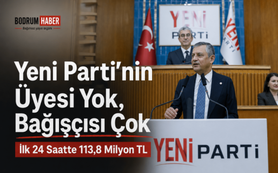 Yeni Parti’nin Üyesi Yok, Bağışçısı Çok