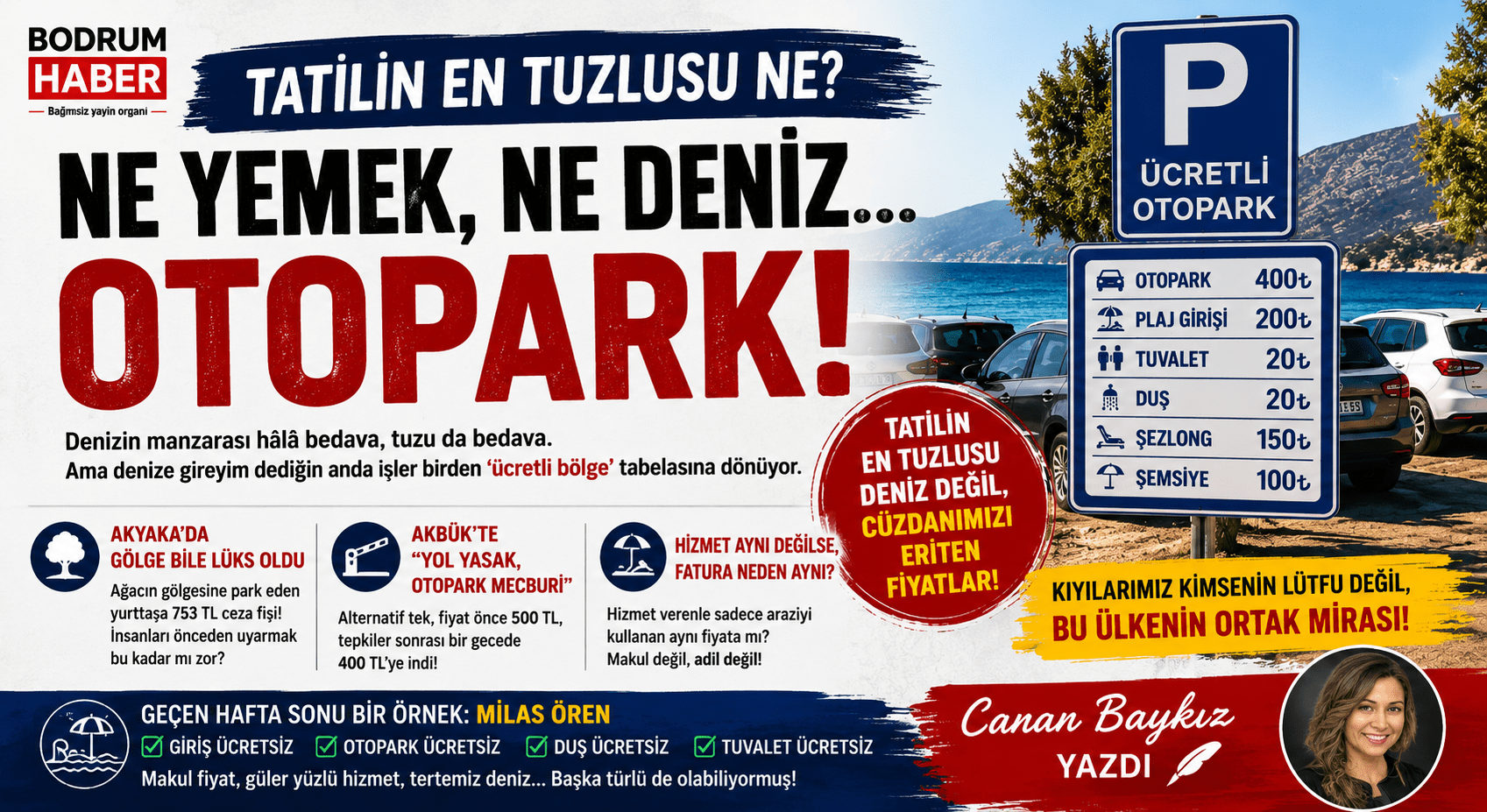 Tatilin En Tuzlusu Ne? Ne Yemek, Ne Deniz… Otopark!