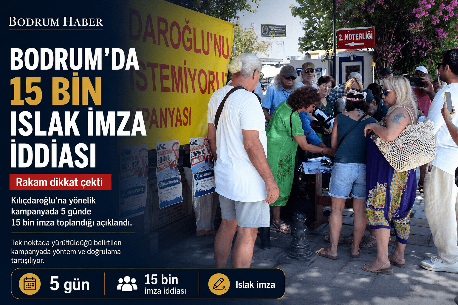 Bodrum’da 15 Bin Islak İmza İddiası: Rakam Dikkat Çekti