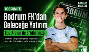 Bodrum FK, Altınordu altyapısında yetişen 20 yaşındaki orta saha oyuncusu Ege Arslan ile üç yıllık anlaşmaya vardığını açıkladı.