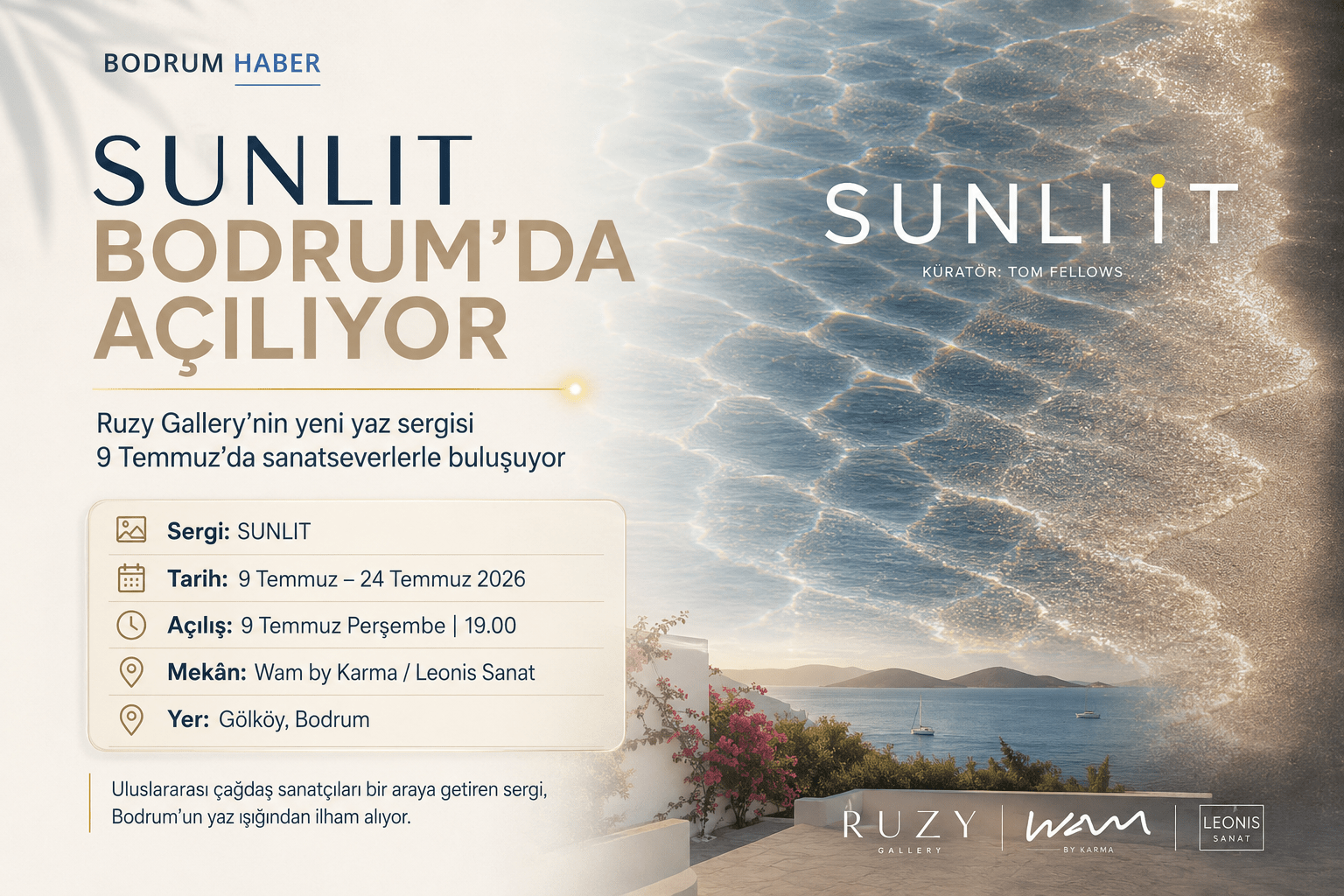 SUNLIT Sergisi Bodrum’da Açılıyor