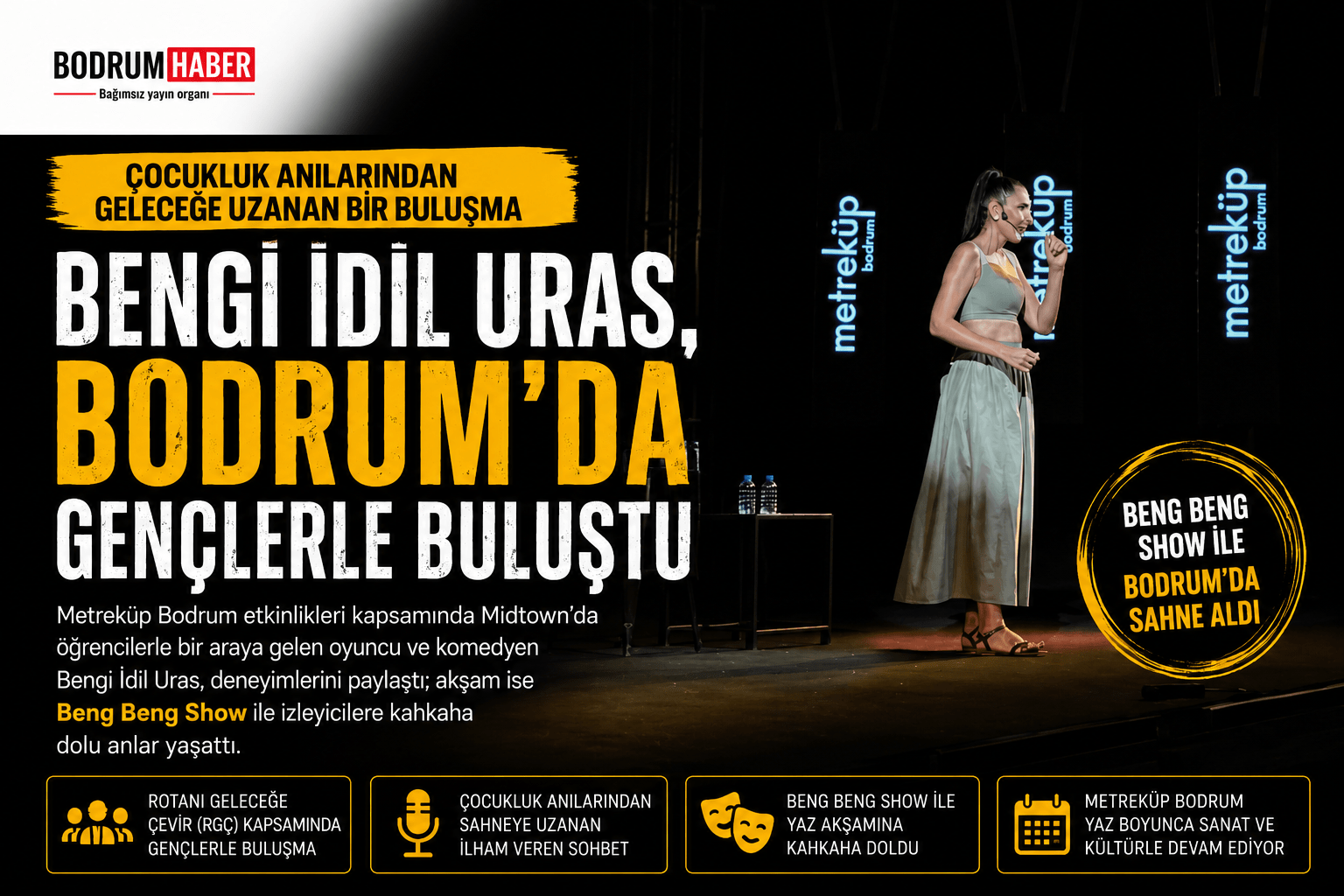 Bengi İdil Uras, Bodrum’da Gençlerle Buluştu