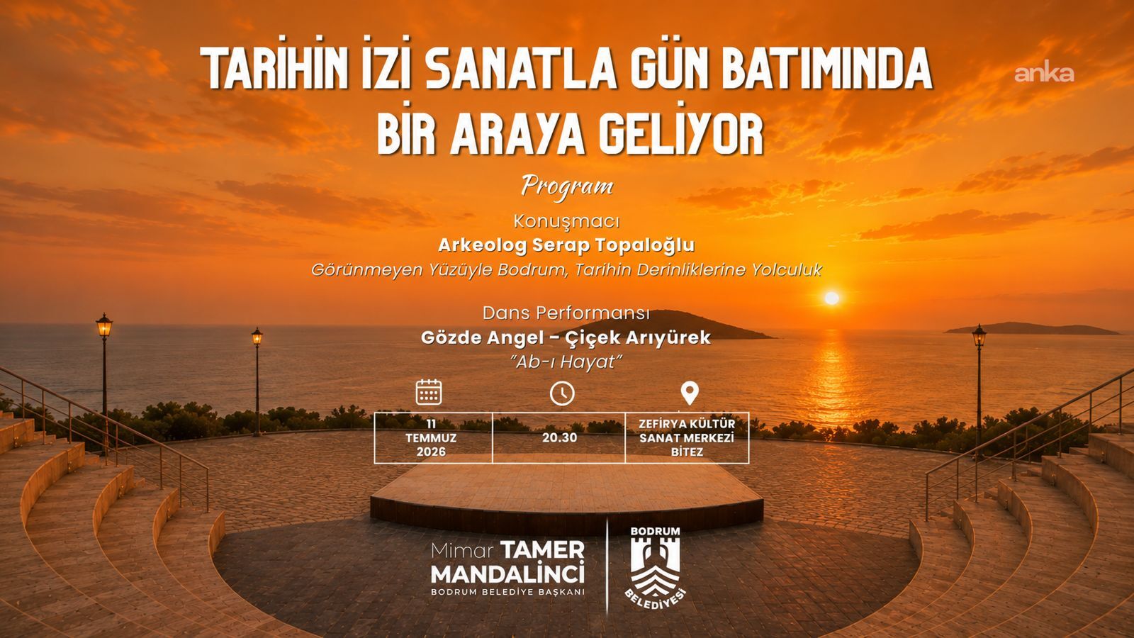 Bodrum’da Açık Hava Kültür Söyleşileri Başlıyor