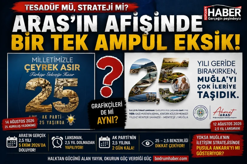 Aras’ın afişinde bir tek ampul eksik!
