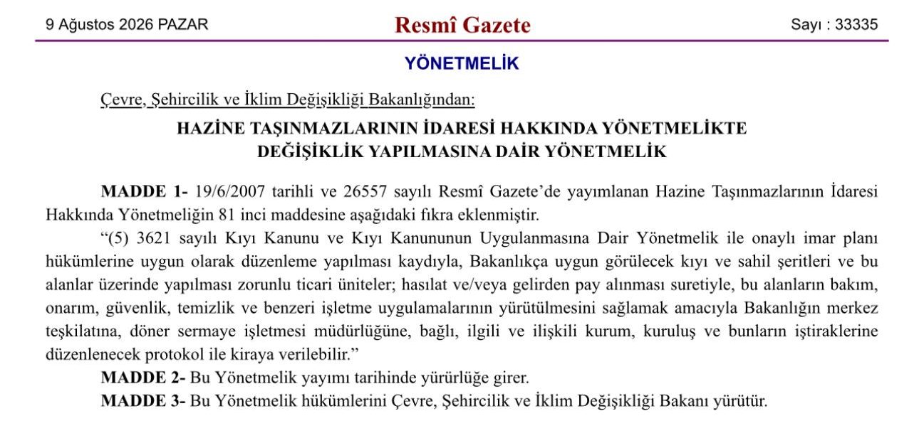 Kıyı işgalleri kaldırılmayı beklerken yenilerinin önü mü açılıyor?