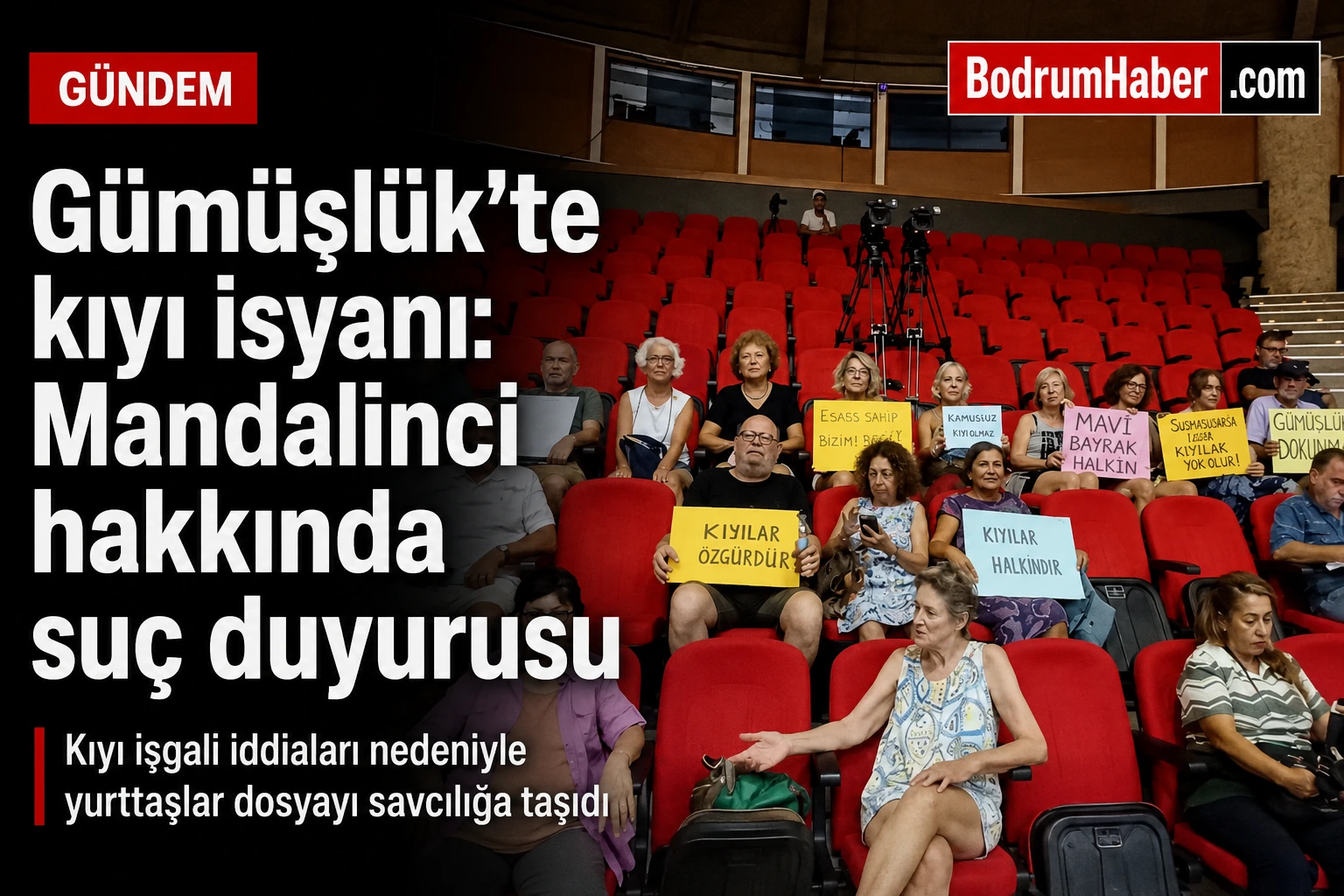 Gümüşlük’te kıyı isyanı: Mandalinci hakkında suç duyurusu