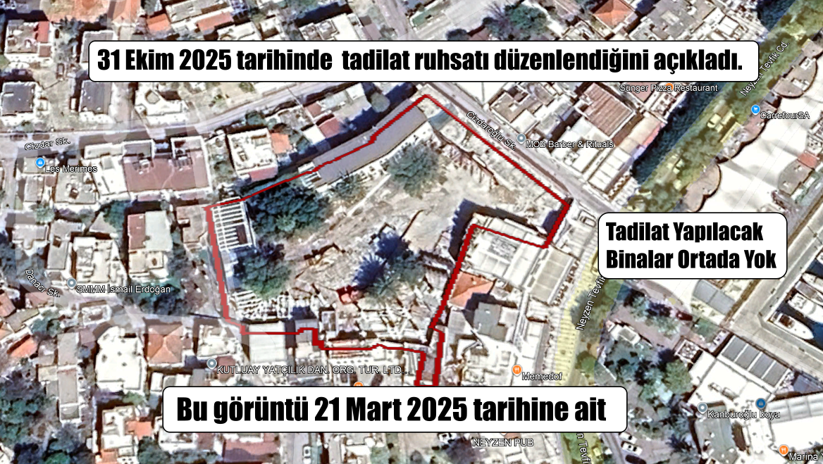 Marina Vista’da ruhsat bilmecesi: Olmayan binaya tadilat mı?