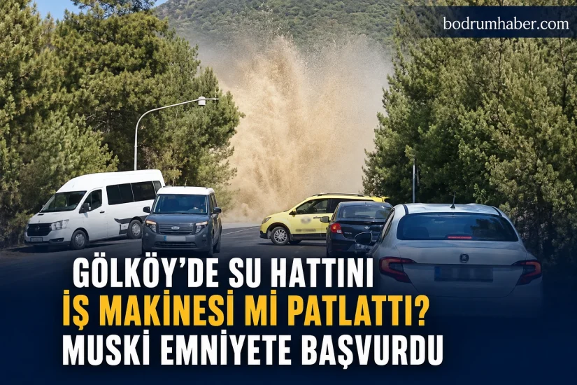 Gölköy’de su hattını iş makinesi mi patlattı? MUSKİ emniyete başvurdu