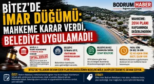 Bitez’de imar düğümü: Mahkeme karar verdi, belediye uygulamadı
