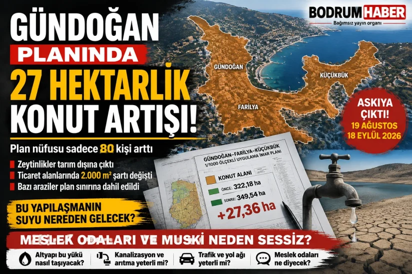 Gündoğan planında 27 hektarlık konut artışı